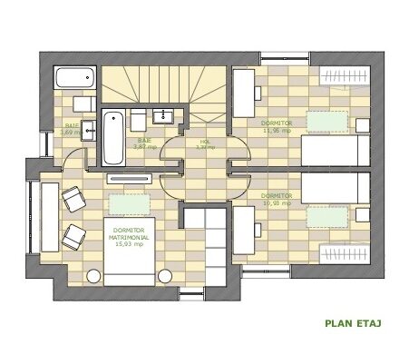 Cereanca Natura Residence Bucharest_Modelul Barcelona_etaj